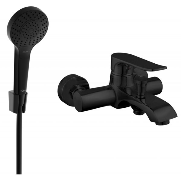 Mexen Pecos R05 baterie de cadă cu set de duș, negru - 7273R05-70