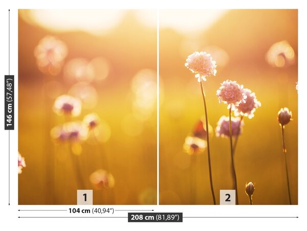 Fototapet Flori roz