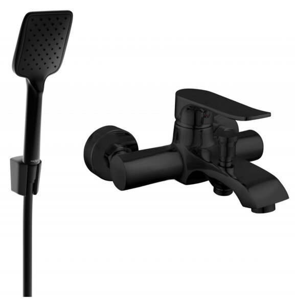 Mexen Pecos R62 baterie de baie cu set de duș, negru - 7273R62-70