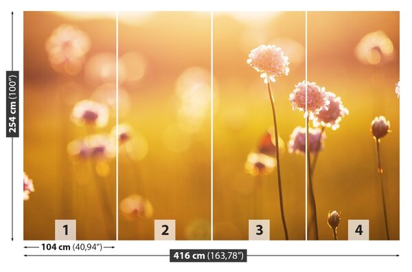 Fototapet Flori roz
