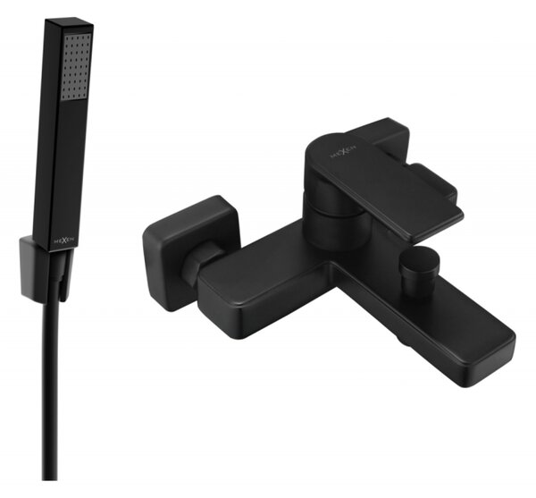 Mexen Mino R77 baterie de cadă cu set de duș, negru - 7243R77-70