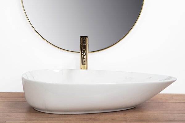 Lavoar pentru blat Rea Greta 65 Bianco Shiny