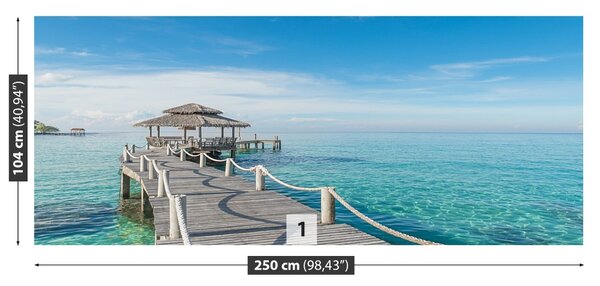 Fototapet Pier din lemn