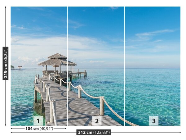 Fototapet Pier din lemn