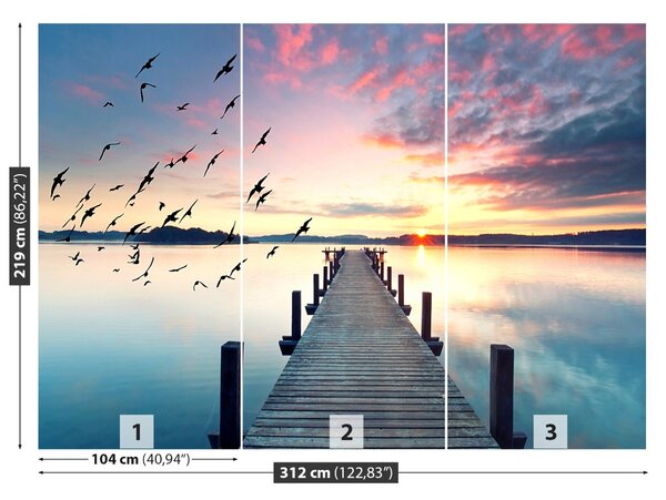 Fototapet Lake Pier