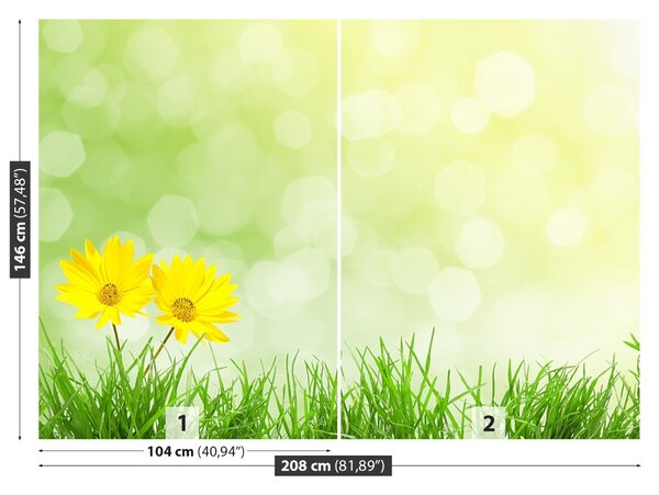 Fototapet Flori Iarbă