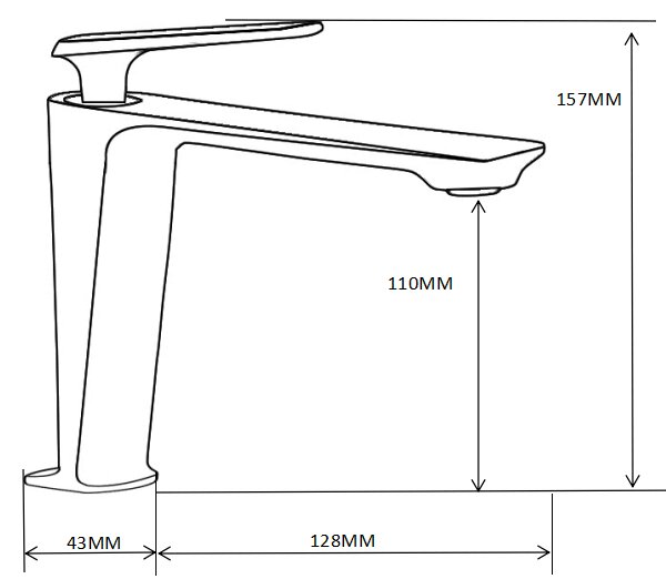 Mexen Ares baterie pentru chiuvetă, aurie - 744100-50
