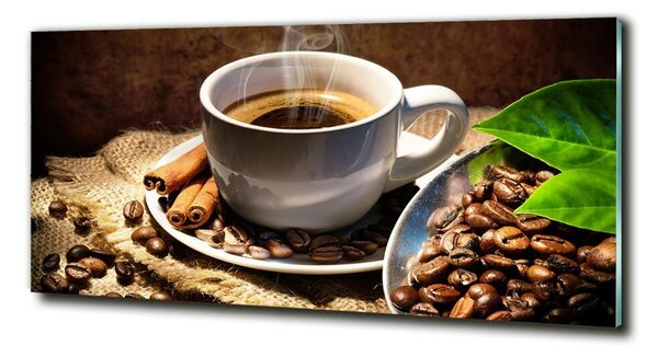 Tablou sticlă ceașcă de cafea