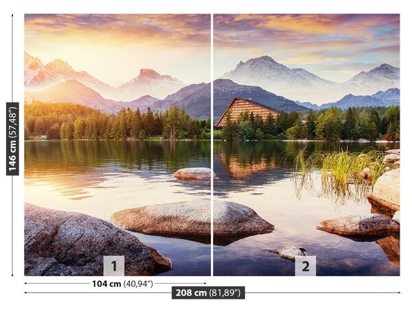 Fototapet Munții Lake