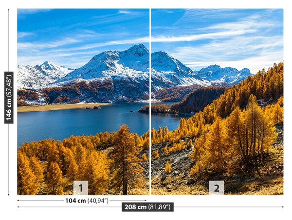 Fototapet Lacul din Alpii