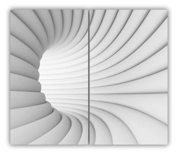 Tocator din sticla tunel abstract