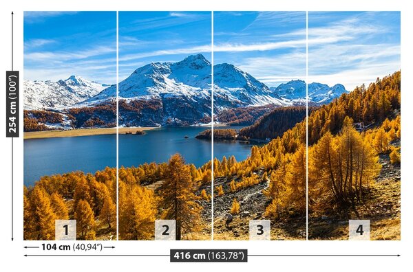 Fototapet Lacul din Alpii