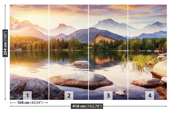 Fototapet Munții Lake