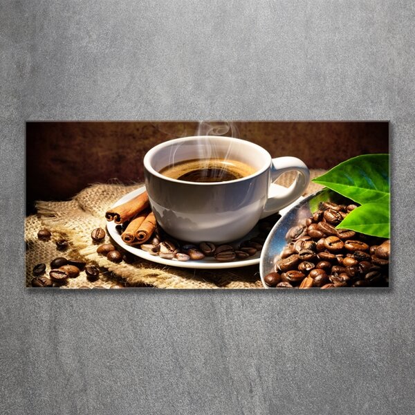 Tablou sticlă ceașcă de cafea