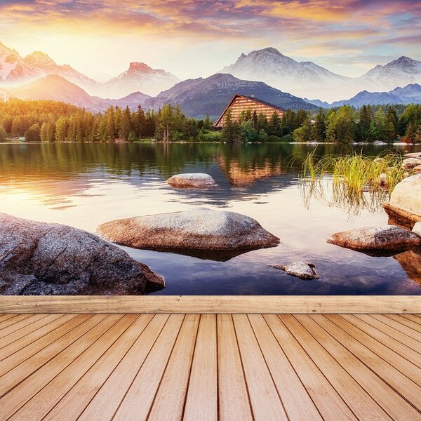 Fototapet Munții Lake