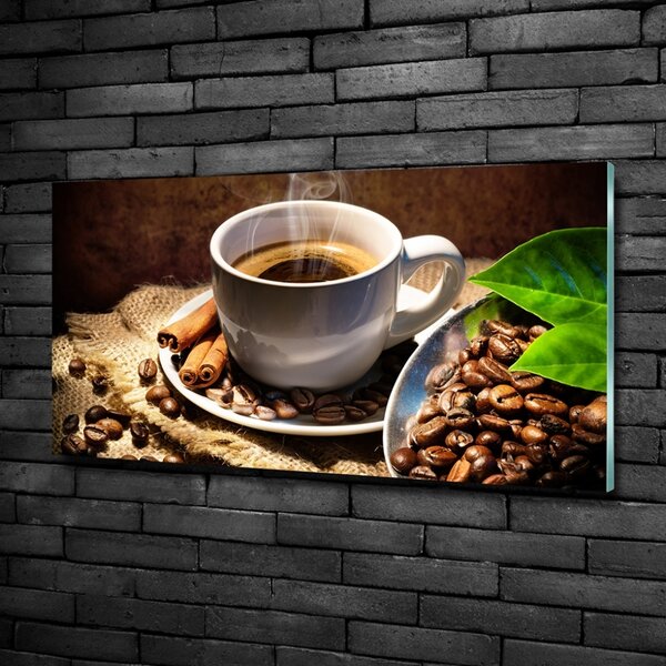 Tablou sticlă ceașcă de cafea