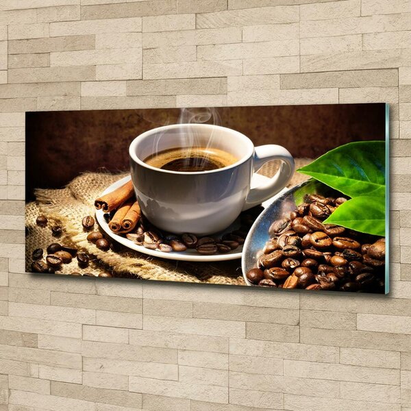 Tablou sticlă ceașcă de cafea
