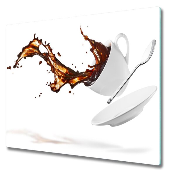 Tocator din sticla cafea deversat