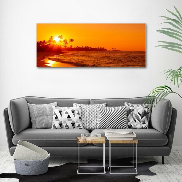 Tablou din Sticlă Sunset Beach