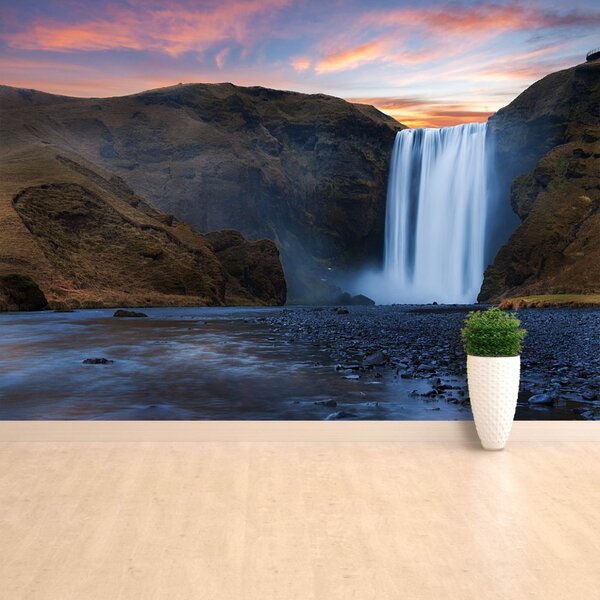 Fototapet Cascada Skogafoss