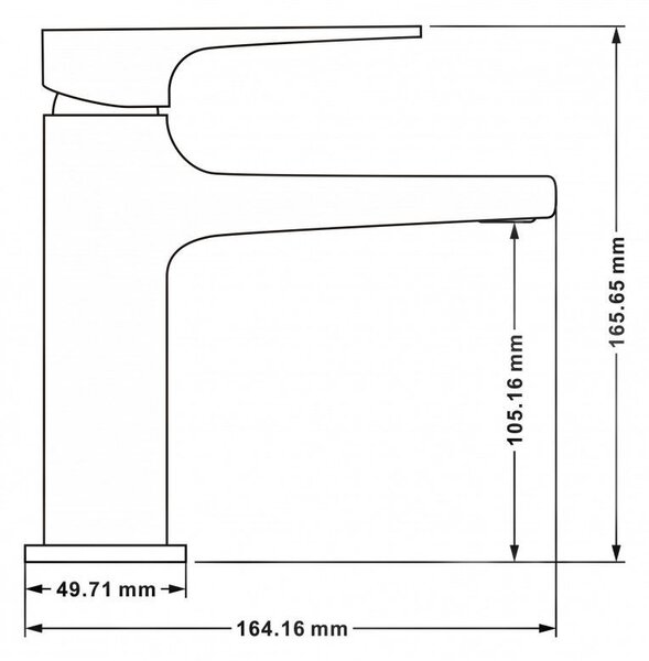 Mexen Lynx R40 set cadă, auriu - 745903R40-50