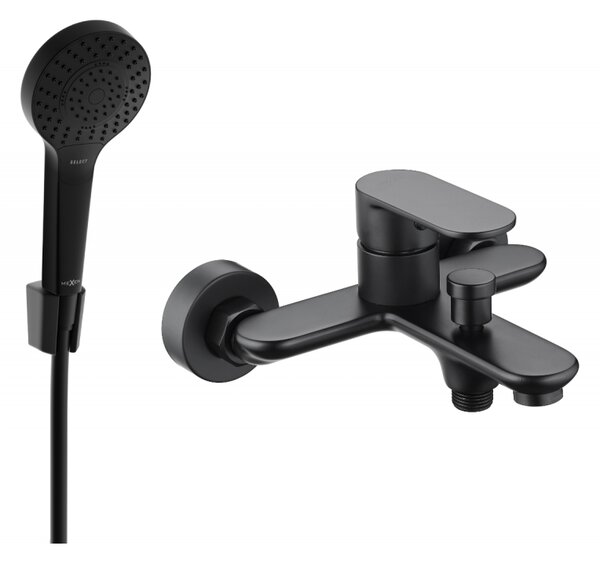 Mexen Milo R05 baterie de cadă cu set de duș, negru - 7133R05-70
