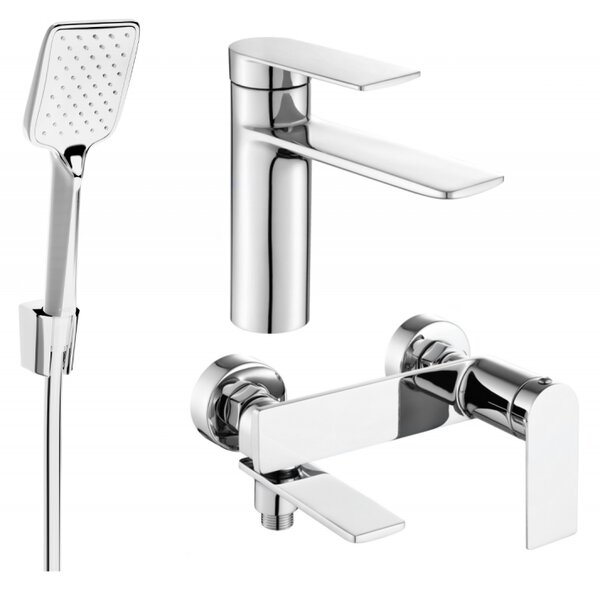 Mexen Zero R62 set de baie, crom - 71103R62-00