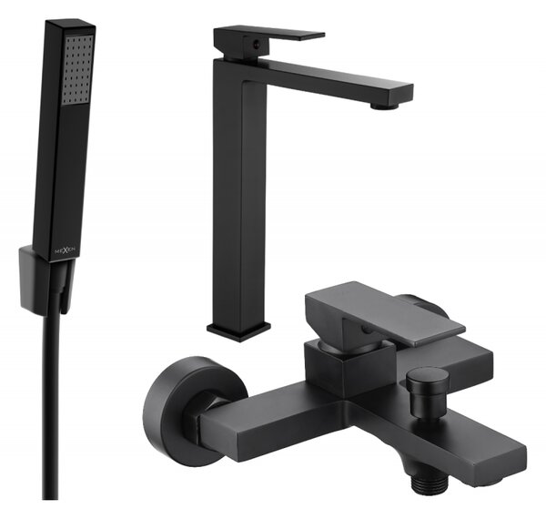 Mexen Uno R77 set de baie, negru - 71413R77-70
