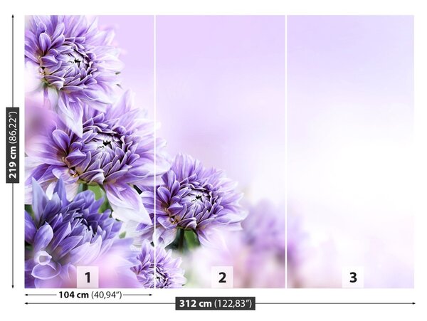 Fototapet Violet Flori