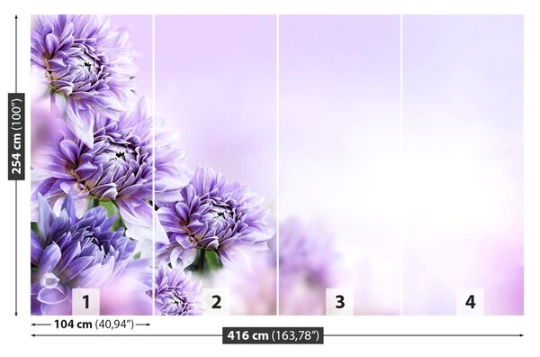Fototapet Violet Flori