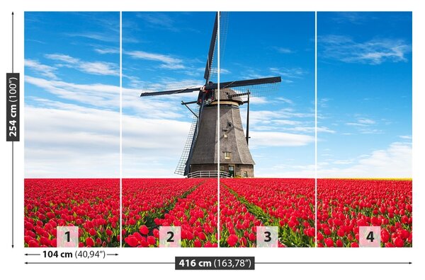 Fototapet Windmill Lalele