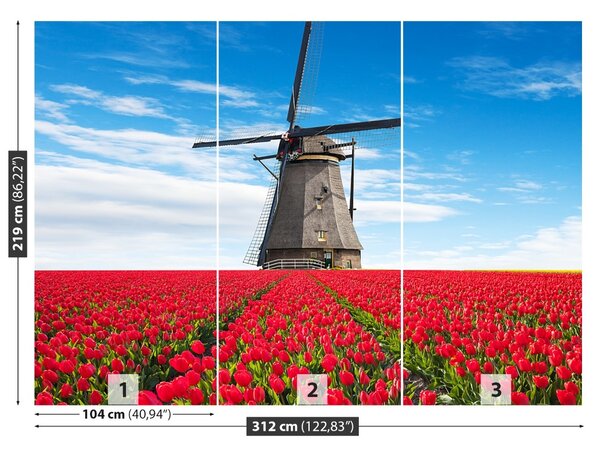 Fototapet Windmill Lalele