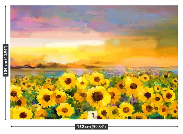 Fototapet Domeniu de Sunflowers