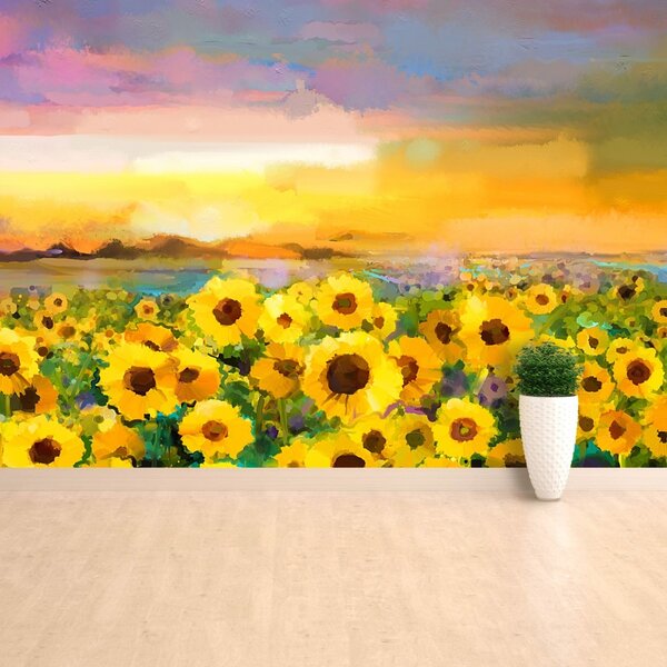 Fototapet Domeniu de Sunflowers