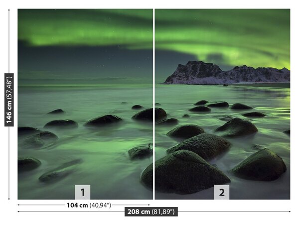 Fototapet Aurora boreala