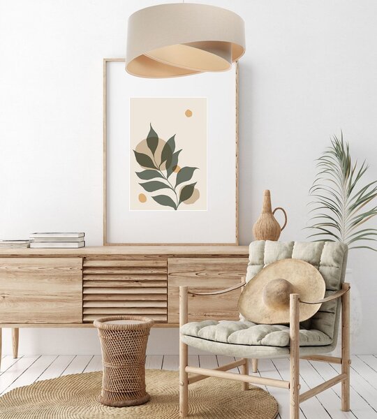 BPS Koncept Boho lampă suspendată 1x60 W cremos-bej 060-182