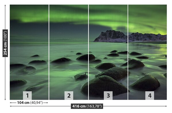 Fototapet Aurora boreala