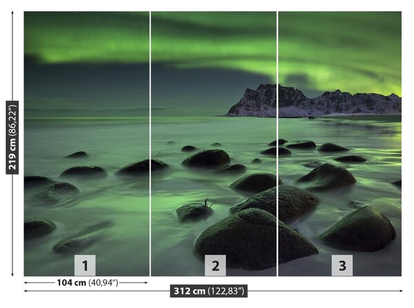 Fototapet Aurora boreala