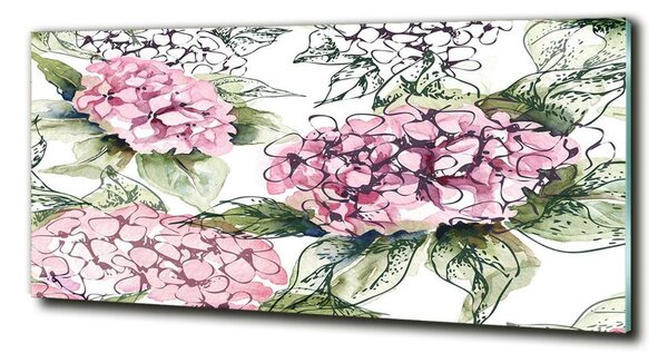 Tablou Printat Pe Sticlă Hortensie