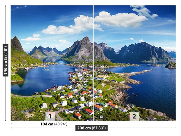 Fototapet Lofoten Norvegia