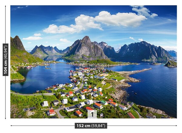 Fototapet Lofoten Norvegia