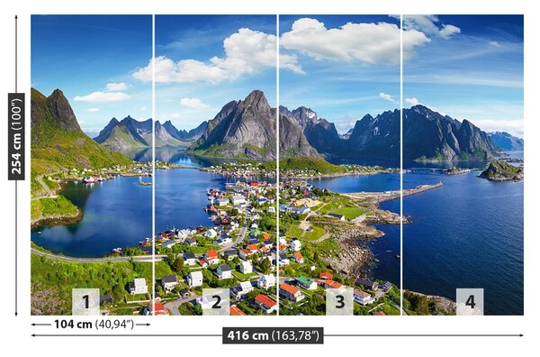 Fototapet Lofoten Norvegia
