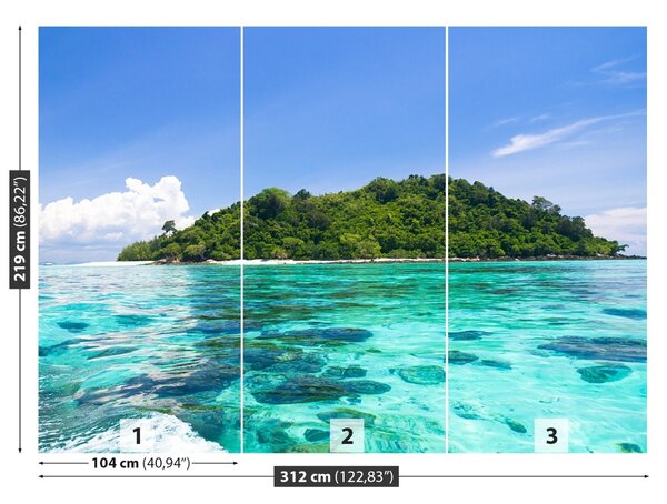 Fototapet Blue Paradise Island