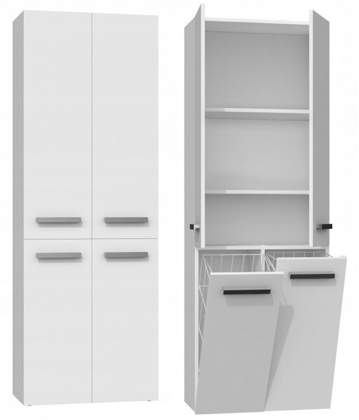 Drohmo 2K DD, dulap baie, alb