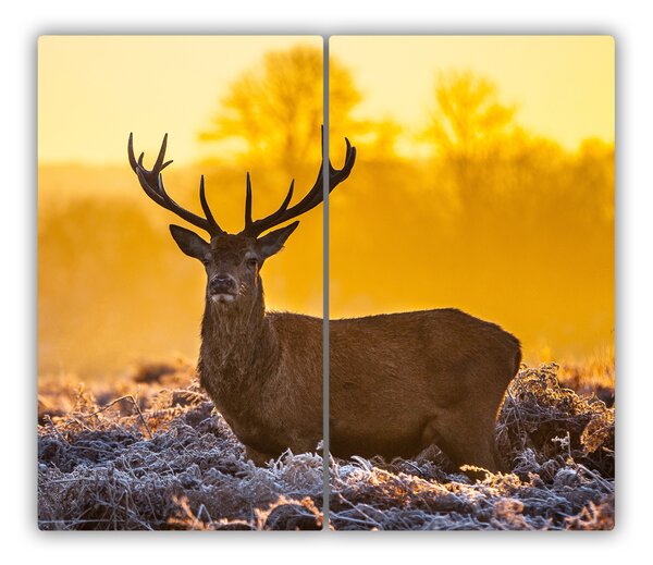 Tocator din sticla Sunrise Deer