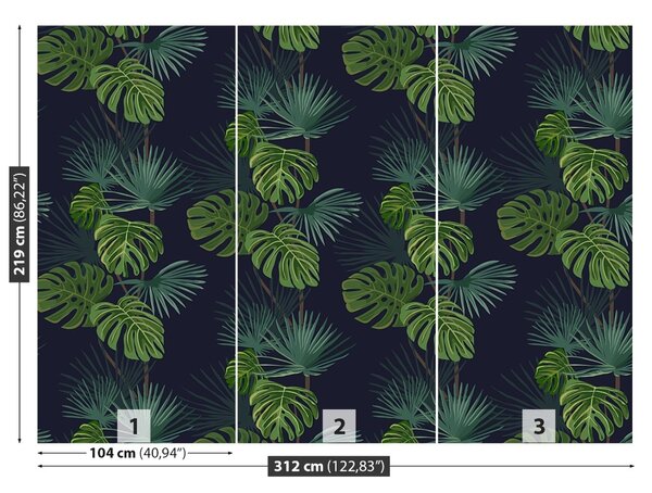 Fototapet Monstera este plin de găuri
