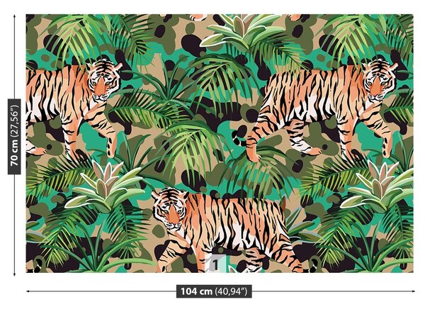 Fototapet Jungle Tiger