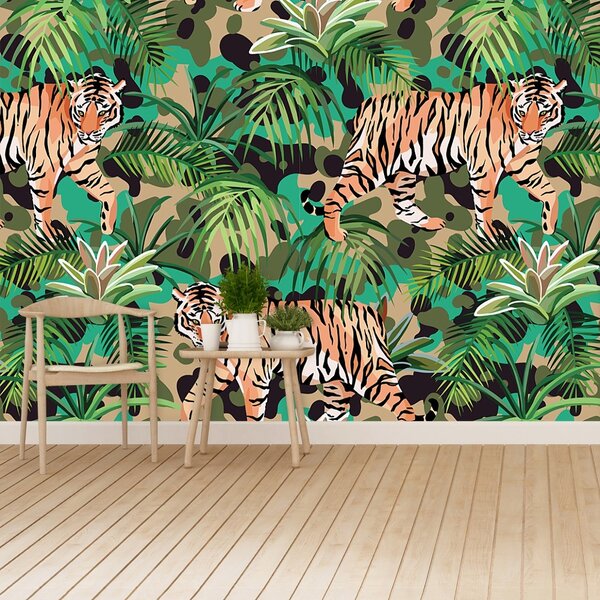 Fototapet Jungle Tiger