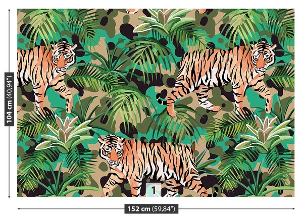 Fototapet Jungle Tiger