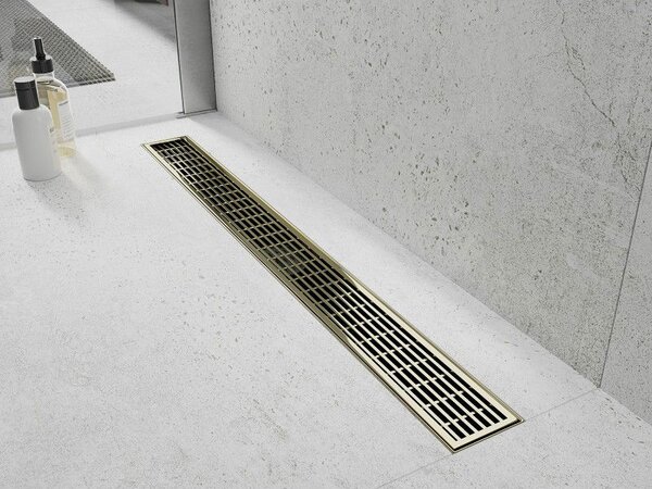 Mexen Flat M33 masca pentru scurgere liniară 100 cm, aurie - 15330100